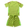 Conjunto (Camiseta+Pantalón Corto) Portero Italia Euro 2024 Amarilla - Niño